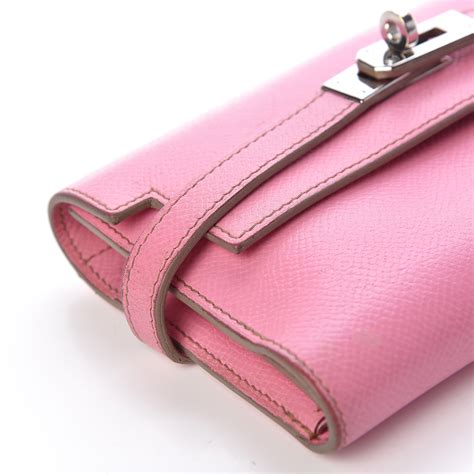 hermes pink kelly wallet|authentic Hermes wallet.